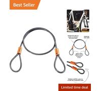 Multi-Length KryptoFlex Bike Lock Cable - 2.6FT to 30FT for Ultimate Security