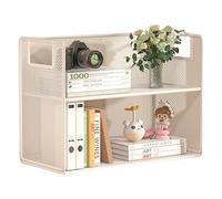 Multi-level Bookcase for Desk, Metal File Organisers, Multi-Purpose Display Shelf, Desktop Storage Organisers, Shelf