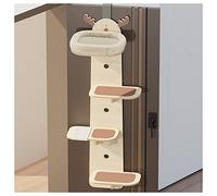 Multi-Level Cat Climber Tower, Door Hanging Indoor Climbing Tree, Space-Saving Cat Condo for Home Play and Rest