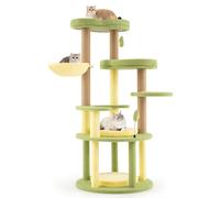 Multi-level Cat Tree Avocado Theme Cat Tower With Wide Perch-Green