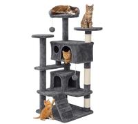 Multi-Level Cat Tree for Kittens and Small/Medium Cats - Sturdy Cat Tower with Fluffy Condos, Sisal Scratching Posts, Top Perches & Plush Covering - Safe & Easy-to-Assemble Cat Condo for Indoor Fun