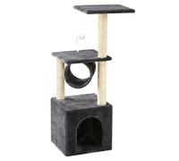 Greenfields Cat Tree Tower for Indoor Cats - Compact Multi-Level Cat Furniture with Condo Bed, Play Tunnel, Plush Platforms & Strong Sisal Scratching Posts