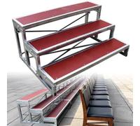 Multi-Level Choir Risers, Sturdy Commercial Step Stairs for Group Photos, Versatile Tiered Seating and Speaking Platform