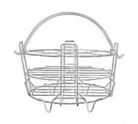 Multi-Level Egg Steaming Stand 304 Stainless Steel Cooking Rack for Pots Versatile Kitchen Gadget Rust-Resistant Handling