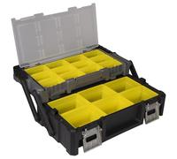 Multi-Level Organiser Tool Case with 18 Compartments - 400mm x 460mm x 240mm