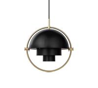 Multi-Lite Pendant Large Brass/Matt Black