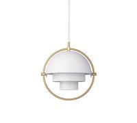 Multi-Lite Pendant Small Brass & White