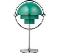 GUBI - Multi-Lite Table Lamp Portable, Chrome / Teal Green - Teal Green