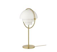 Multi-Lite Table Lamp Brass & White