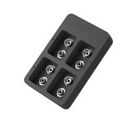 Multi-lot USB Charging Hub for 9V Rechargeable Battery 2Slot Charging Hub with LED Indicator 5v2a Input 9V50MA OUT