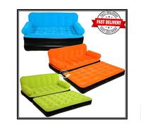 Multi-Max Air Couch With Pump Double Inflatable Flocked Air Bed Mattress