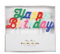 Meri Meri Multicolor Happy Birthday Candle