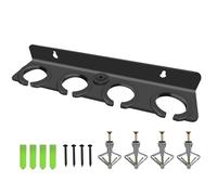 Multi Microphone Holder (Aluminum) for Handheld Dynamic, Wired and Wireless Mics, Multiple Mic Organizer for Mic Stand, Rubber padding/Wall Mounted or Mounted to 5/8"-27 or 3/8"-16 threaded Stands
