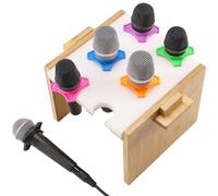 Multi Microphone Holder Holds Up To 6 Wired Or Wireless Mics