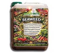 MULTI-MITE 100% Natural Liquid Seaweed Fertiliser 10 Litre Plant Feed Concentrate Biostimulant for Gardens Lawns Vegetables Trees Roses Shrubs Herbs Fruit and House Plants Natural Liquid Seaweed