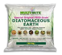 Multi-Mite 2KG Bag Feed Grade Diatomaceous Earth DE Powder for Dogs Cats Poultry Animal Bedding & Housing Pet Areas, Stables, Gardens. 100% Natural Highly Absorbent & Desiccating DEFRA Registered