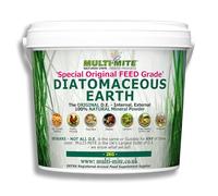 Multi-Mite 2kg Bucket Feed Grade Diatomaceous Earth DE Powder for Dogs Cats Poultry Animal Bedding & Housing Pet Areas, Stables, Gardens. 100% Natural Highly Absorbent & Desiccating DEFRA Registered