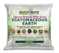 MULTI-MITE 5KG Bag Feed Grade Diatomaceous Earth DE Powder for Dogs Cats Poultry Animal Bedding & Housing Pet Areas, Stables, Gardens. 100% Natural Highly Absorbent & Desiccating DEFRA Registered