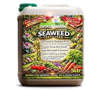 Multi-Mite Liquid Seaweed Organic Cold Pressed Concentrate - 100% Natural - Plant Feed Fertiliser Trees Lawn Veg & House Plants Root or Foliar Feed (5 LITRES)