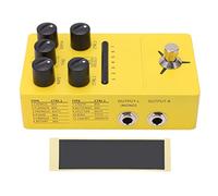 Multi Modulation Pedal Stereo 11 Modulation Effects True Bypass Phase Shifting Trill for Electric Guitar FS05 Yellow Metal DC 9V Power
