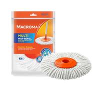 Multi Mop Refill - 100% Microfibre Spin Mop Replacement Head | Universal Round Refill for Wet Floor Cleaning