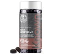 Multi Mushroom Complex Gummies - 2000mg Lions Mane, Reishi, Maitake, Chaga, Cordyceps, Tremella, Blackcurrant-Flavoured Gummies with L-Theanine,