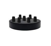 Multi Outlet Ceiling Rose (2-8 point available) Multiple Drop for Swag or Pendant Ceiling Light Fitting Vintage Retro ES E27 Braided Flex Lamp Holder (Black Point 7)