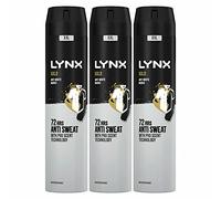 Multi-Pack Lynx Mens 48-Hour Protection Anti-Perspirant XXL 250ml Pack of 3 (Gold)