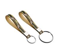 Multi pack of 2 Heavy Duty Identification Camouflage Silicon 25mm & 39mm Key Ring loops Fob.