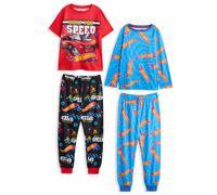 Multi-Pack of 2 Long Leg Pyjama Set Hot Wheels Multi 3-4 Years