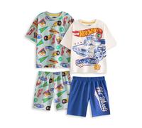 Multi-Pack of 2 Short Sleeve Short Leg Pyjama Set Hot Wheels Multi 3-4 Years