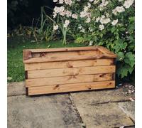 Multi Pack of 2 - Valley Trough Medium - Timber - Fully Assembled Churnet Valley Garden Furniture Ltd Brown 2 Pack