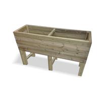 Multi Pack of 3, Super Heavy Duty Veg Trough - H80 cm, Fully Assembled Churnet Valley Garden Furniture Ltd Brown 3 Pack