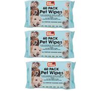 Multi Pack of Pet Grooming Wipes Count Deodorizing & Hypoallergenic Cleaning Wipes for Dogs & Cats All Natural Pet Wipes (180 wipes)
