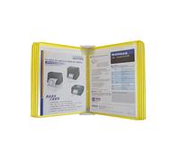 Multi-Page folders, 10 Double Sided Flip Display Folder, Binder, Desktop and Wall, for A4 Documents Panels(Yellow)