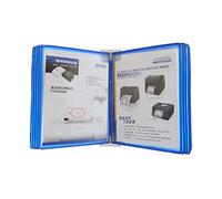 Multi-Page folders, 10 Double Sided Flip Display Folder, Binder, Desktop and Wall, for A4 Documents Panels(Blue)