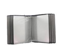 Multi-Page folders, PVC and Metal 20-Page Double-Sided Display, Letter Size, for Workshop and Storage A4 Documents