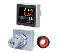 Multi Parameter Electrical Digital Meter for Voltage Current Power Frequency with Automatic Data Saving and High Accuracy Suitable for Various Applications (300V)