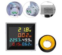 Multi Parameter Electrical Digital Meter for Voltage Current Power Frequency with Automatic Data Saving and High Accuracy Suitable for Various Applications (450V)