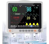 Multi-Parameter Monitor, ECG Monitor, 12" Large Touchscreen, 3 Working Modes, USB Data Interface, Oxygen Saturation, Blood Pressure Monitoring