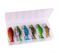 Multi-Part Sinking Lure for Anglers Needing Controlled Sink Rate, Realistic Motion, and Wide Strike Zone (6-color Boxed Set)