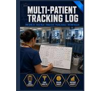 Multi-Patient Tracking Log: 100 Shift Records | Nurse Brain Sheet, Patient Grid & Acuity Tracking | CMS §482.23 Compliant Multi-Patient Assignment Record