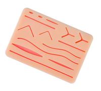 Multi-Pattern Suturing Practice Pad for Clinical Skills Training | Distinct Molded Wound Forms, Multiple Practice Paths, Basic Suturing Exercises Without Complicated Setup Steps