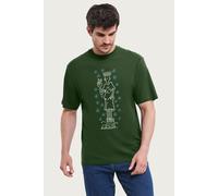 Multi Peace Fido Dido T-Shirt Fido Dido Bottle Green XL