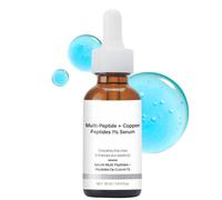 Multi-Peptide + Copper Peptides 1% Serum, Anti-Aging Copper Peptides Serum for Face, Skin Elasticity & Firmness, Hydrating & Plumping Facial Serum with Hyaluronic Acid for Fine Lines, 30ml