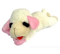 Multi Pet 48548456: Lamb Chop Dog Toy w/Pink Ribbon, Jumbo