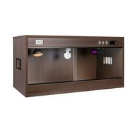 Multi-Pet Reptile Enclosure, Solid Wood Reptile Tank, Acrylic Sliding Door Design, Temperature Control, Ventilation for Ball Python, Lizard, Gecko & All Reptiles(Br,33.81gal)