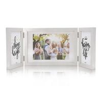 Multi Photo Frames 6x4 & 7x5 White Collage - 3 Frame Set for Wall & Tabletop - Ideal Gift for Family & Friends