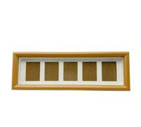 Multi Picture Frame Wood 1 Pack,2x3 Mini Frames Collage,0.59 inch Deep Small Shadow Box Frame with Glass,Horizontal Display Pictures Multiple 2x3 With Mat or 3 x 11.5"Without Mat (Wood color, 4x12)