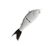 Multi Piece Unadorned Piscatorial Rig - Professional Part Segmented Jerkbait, Realistic Swimming Action Component, Craft Bait Template | Durable Clear Tank to Decorate